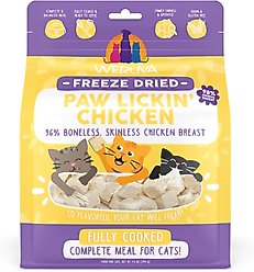 Weruva Paw Lickin' Chicken Grain-Free Freeze-Dried Cat Food, 7-oz bag slide 1 of 9