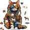 Show in main carousel: Nestologi Maine Coon Cat 150-Piece Wooden Jigsaw Puzzle, 150 Pieces, 11.7 x 16.5-in slide 2 of 9