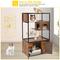 Show in main carousel: Aivituvin AIR102 Wooden 3-Story Cat Condo with Litter Box, Brown slide 3 of 11