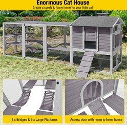 Aivituvin AIR82 Veritcal Climbing Cat House, Gray slide 2 of 9