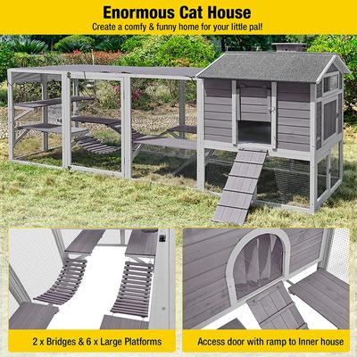 Show full view: Aivituvin AIR82 Veritcal Climbing Cat House, Gray slide 7 of 10