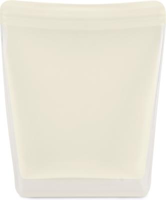 Show full view: W&P Reusable Silicone Stand Up Dog Food Storage Bag, 50-oz, Cream slide 2 of 8