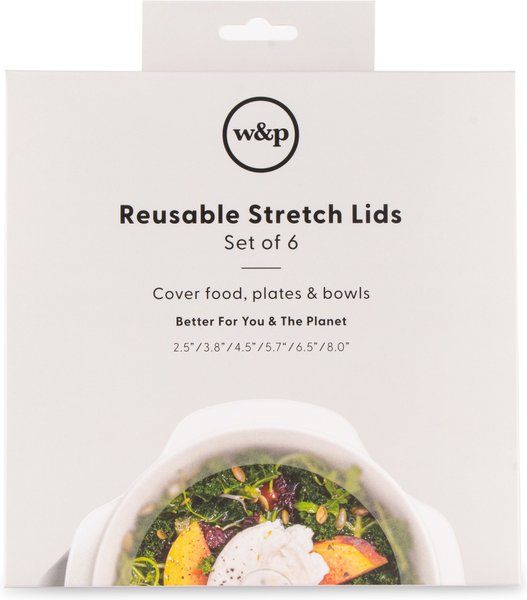 W&P Reusable Silicone Sandwich Bag Dog Food Storage, 34-oz