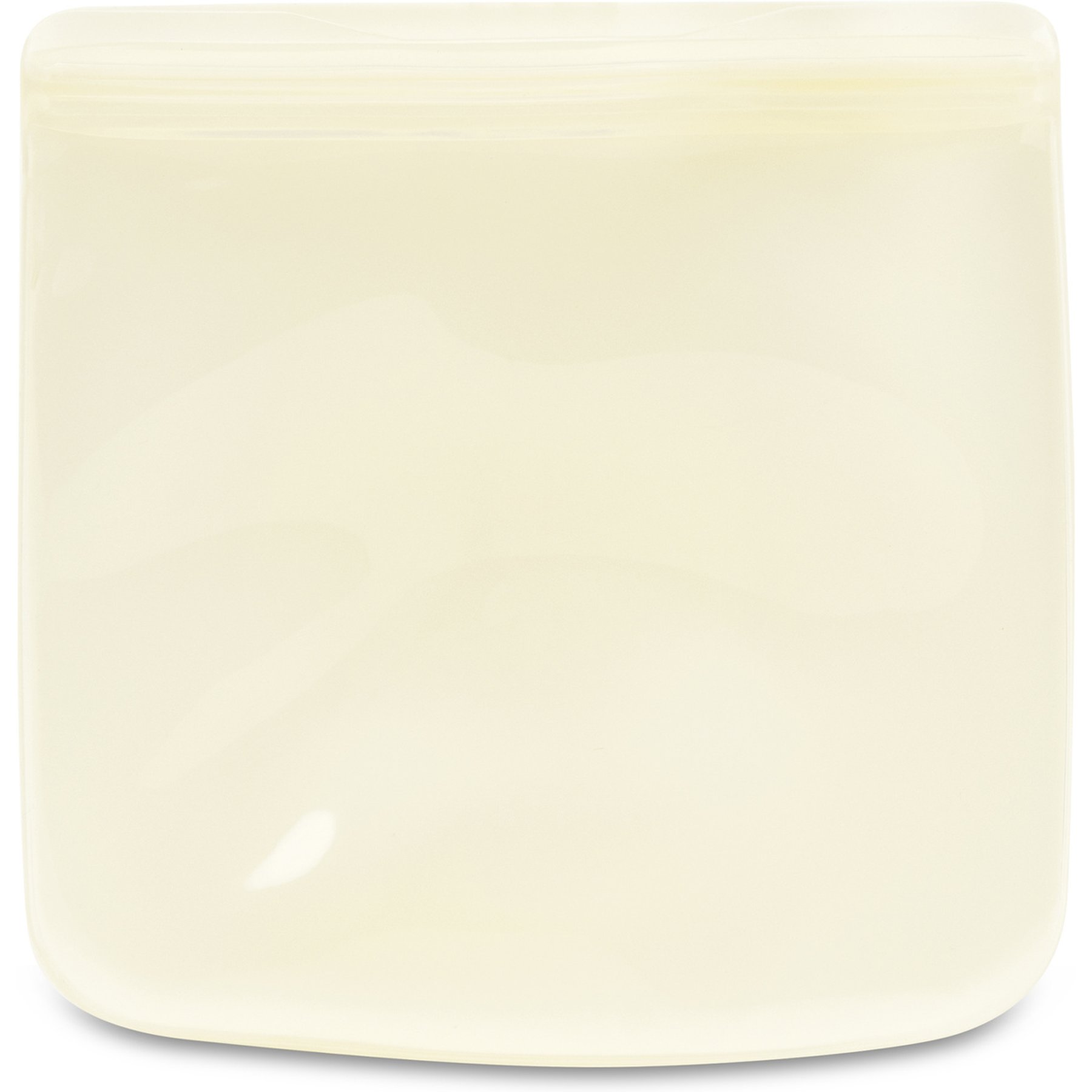 W&P Reusable Silicone Sandwich Bag Dog Food Storage, 34-oz, Cream