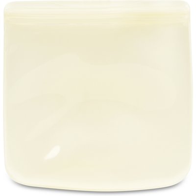 W&P W&P Reusable Silicone Sandwich Bag Dog Food Storage, 34-oz, Cream