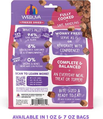 Show full view: Weruva Mideast Feast Grain-Free Freeze-Dried Cat Food, 7-oz bag slide 3 of 13