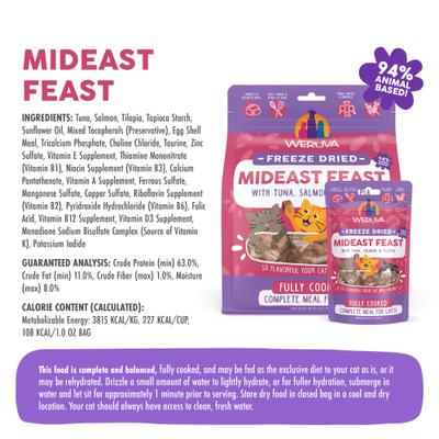 Show full view: Weruva Mideast Feast Grain-Free Freeze-Dried Cat Food, 1-oz bag slide 5 of 13
