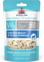 Weruva Wx Phos Focused Chicken Breast & Tilapia Formula Grain-Free Freeze-Dried Cat Food, 1-oz bag