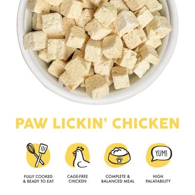 Show full view: Weruva Paw Lickin' Chicken Grain-Free Freeze-Dried Cat Food, 1-oz bag slide 4 of 13
