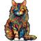 Show in main carousel: Nestologi Maine Coon Cat 150-Piece Wooden Jigsaw Puzzle, 150 Pieces, 11.7 x 16.5-in slide 1 of 9
