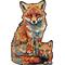 Show in main carousel: Nestologi Fox with Pup Wooden Jigsaw Puzzle, 150 Pieces, 11.7 x 16.5-in slide 1 of 9