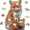Show in main carousel: Nestologi Fox with Pup Wooden Jigsaw Puzzle, 150 Pieces, 11.7 x 16.5-in slide 2 of 9