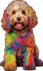 Nestologi Labradoodle Dog Wooden Jigsaw Puzzle, 150 Pieces, 11.7 x 16.5-in