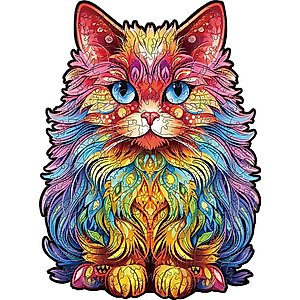 Nestologi Cute Baby Cat Wooden Jigsaw Puzzle, 150 Pieces, 11.7 x 16.5-in