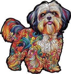 Nestologi Shih Tzu Dog Wooden Jigsaw Puzzle, 150 Pieces, 11.7 x 16.5-in