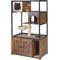 Show in main carousel: Aivituvin AIR102 Wooden 3-Story Cat Condo with Litter Box, Brown slide 1 of 11