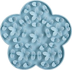 Dexypaws Enrichment Snuffle Mat Dog Slow Feeder, Sky Blue Flower
