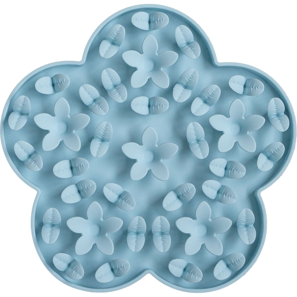 Dexypaws Enrichment Snuffle Mat Dog Slow Feeder, Sky Blue Flower