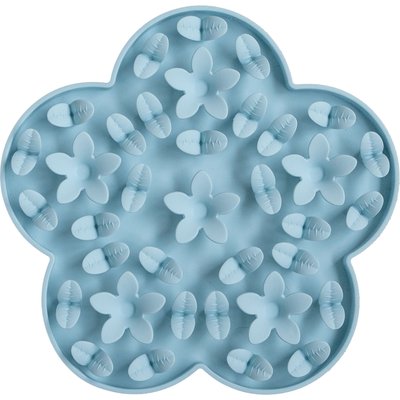 Dexypaws Dexypaws Enrichment Snuffle Mat Dog Slow Feeder, Sky Blue Flower