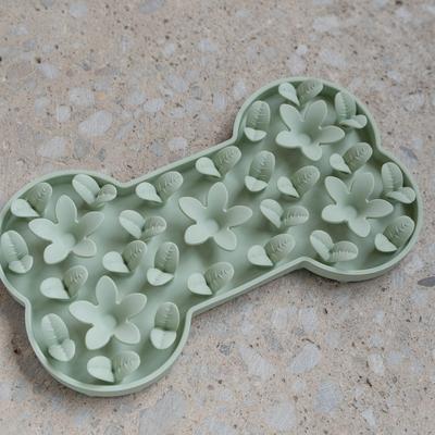 Show full view: Dexypaws Enrichment Snuffle Mat Dog Slow Feeder, Sage Green Bone slide 5 of 7