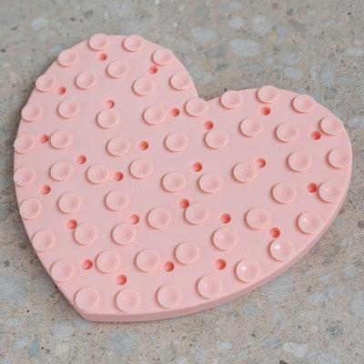 Show full view: Dexypaws Enrichment Snuffle Mat Dog Slow Feeder, Blush Pink Heart slide 4 of 7