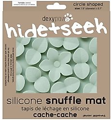 Dexypaws Enrichment Snuffle Mat Dog Slow Feeder, Sage Green Circle