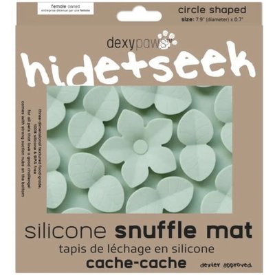 Dexypaws Dexypaws Enrichment Snuffle Mat Dog Slow Feeder, Sage Green Circle