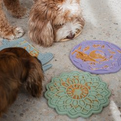 Dexypaws Enrichment Lick Mat Sage Green Blooming Blossom Dog Slow Feeder slide 2 of 8