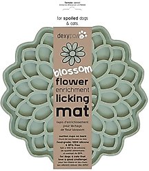 Dexypaws Enrichment Lick Mat Sage Green Blooming Blossom Dog Slow Feeder