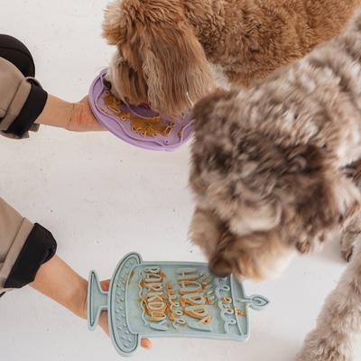 Show full view: Dexypaws Enrichment Lick Mat Seafoam Bark Day Bash Dog Slow Feeder slide 4 of 7