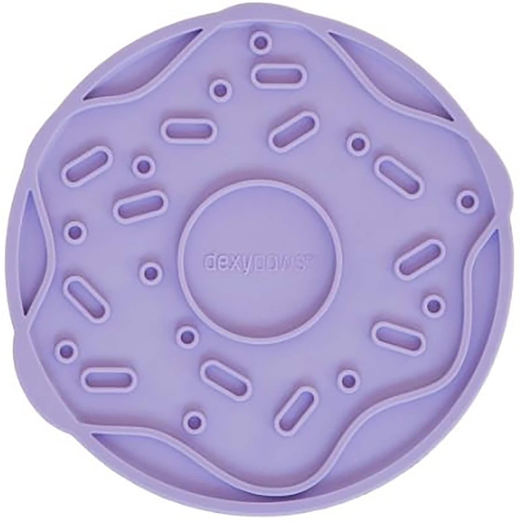 Dexypaws Enrichment Lick Mat Lilac Donut Delight Dog Slow Feeder