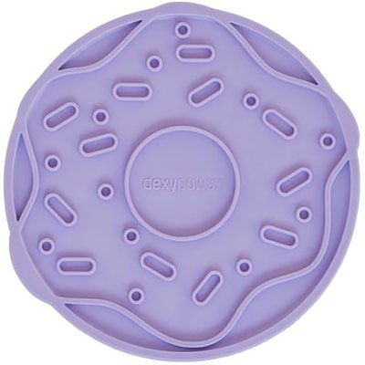 Dexypaws Dexypaws Enrichment Lick Mat Lilac Donut Delight Dog Slow Feeder