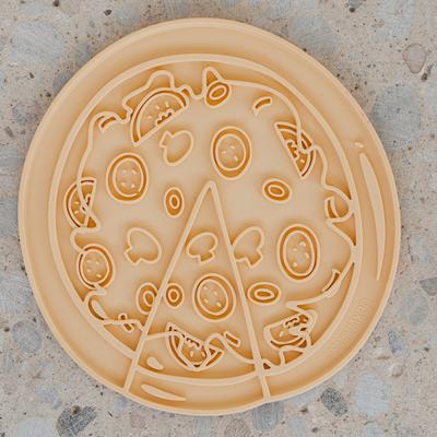 Show full view: Dexypaws Enrichment Lick Mat Pup-peroni Pizza Dog Slow Feeder slide 5 of 6