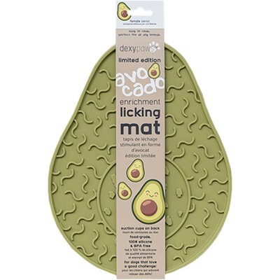 Dexypaws Dexypaws Enrichment Lick Mat Avocado Dog Slow Feeder