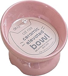 Dexypaws Elevated Ceramic Cat Bowl, Ash Blush, 7-oz slide 1 of 5