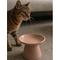 Show in main carousel: Dexypaws Flat Top Ceramic Cat Bowl, Blush Pink, 1-cup slide 4 of 6