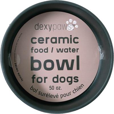 Show full view: Dexypaws Ceramic Dog Bowl, Black, 4-cup slide 7 of 8
