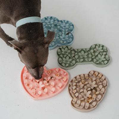 Show full view: Dexypaws Enrichment Snuffle Mat Dog Slow Feeder, Blush Pink Heart slide 7 of 7