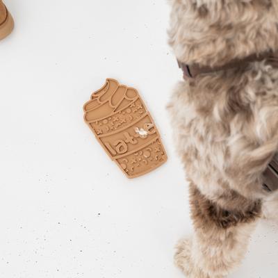 Show full view: Dexypaws Enrichment Lick Mat Pup-accino Dog Slow Feeder slide 6 of 6