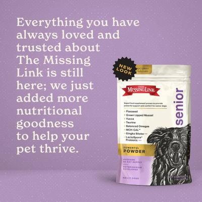 Show full view: The Missing Link Ultimate Canine Senior Health Formula Dog Supplement, 1-lb bag slide 6 of 11