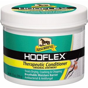 Absorbine Hooflex Therapeutic Conditioner Original Horse Hoof Care Ointment, 25-oz tub