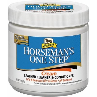 Absorbine Absorbine Horseman's One Step Cream Leather Cleaner & Conditioner, 15-fl oz tub