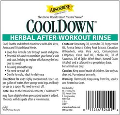 Absorbine Cooldown Herbal After-Workout Sore Muscle Horse Rinse, 32-fl oz jug slide 2 of 6