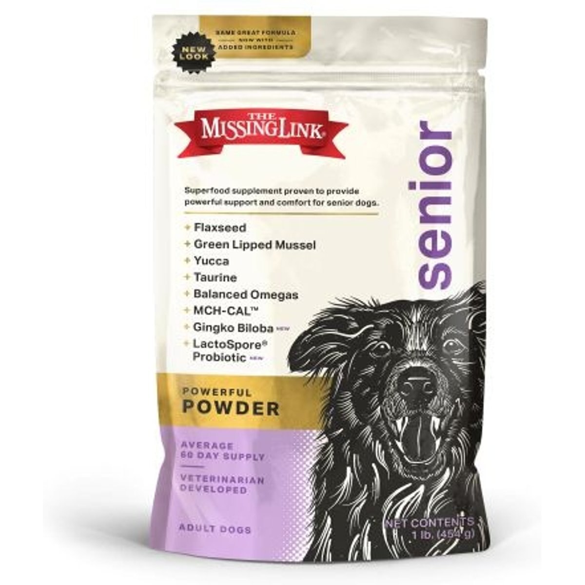 The Missing Link Ultimate Canine Senior Health Formula Dog Supplement, 1-lb bag