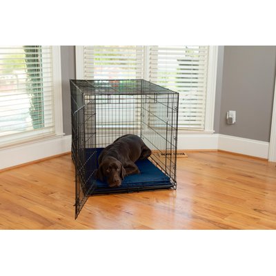 Snoozer Pet Products Snoozer Pet Products Forgiveness Microsuede Dog & Cat Crate Pad, Sapphire, 42-in