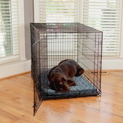Snoozer Pet Products Forgiveness Indoor/Outdoor Dog & Cat Crate Pad, Ramey Oxford, 42-in
