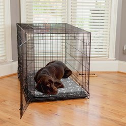 Snoozer Pet Products Forgiveness Indoor/Outdoor Dog & Cat Crate Pad, Pedigree Storm, 24-in