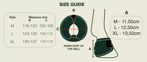 Show full view: Gatusos by ThinLine Deluxe Horse Bell Boots, Navy Blue, X-Large slide 5 of 5