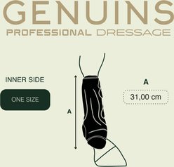 Gatusos by ThinLine Genuins Front Tendon Horse Boots, Black slide 2 of 4