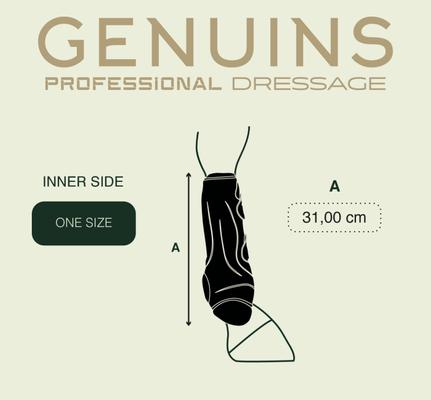 Show full view: Gatusos by ThinLine Genuins Front Tendon Horse Boots, Black slide 4 of 4